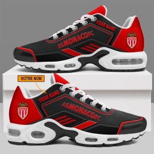 AS Monaco – Chaussures Air Max Plus Nouveau style avec nom personnalisé