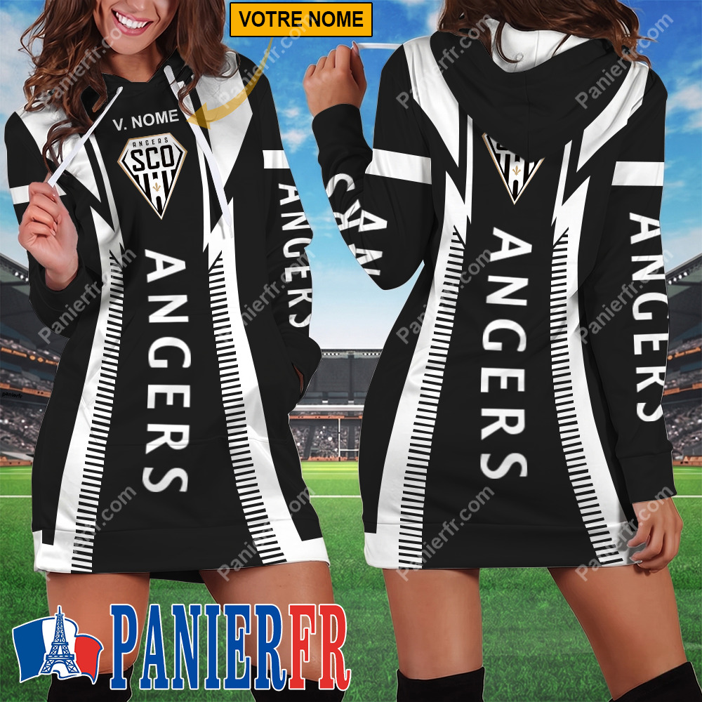 Angers SCO – Robe hoodie femme Édition spéciale Avec Nom Personnalisé