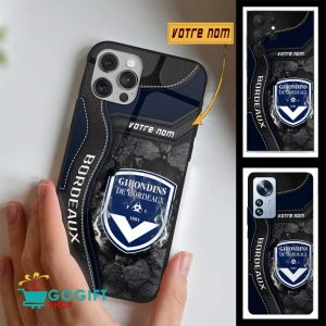 Étui pour téléphone Édition spéciale FC Girondins de Bordeaux Avec Nom Personnalisé