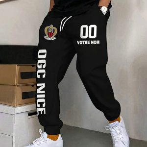 OGC Nice – Pantalon de survêtement avec Numéro de nom personnalisé