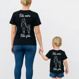 Tee shirt telle mère telle fille