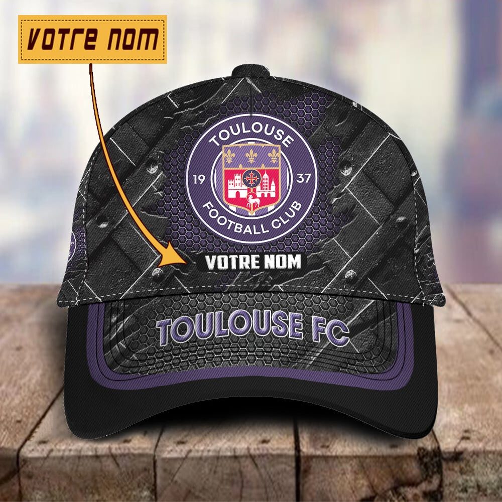 Casquette Toulouse FC Style sportif avec nom personnalisé – Image 2