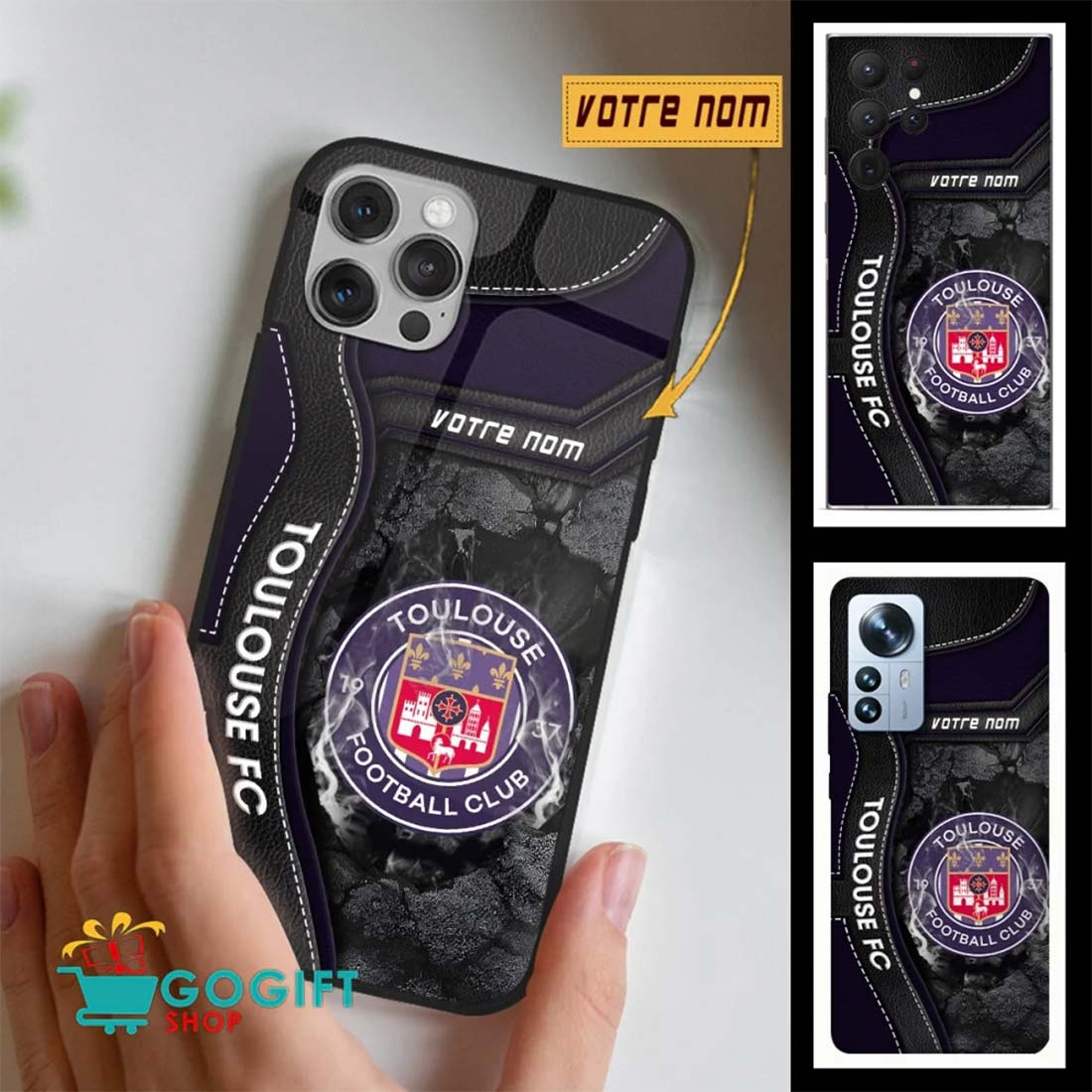 Étui pour téléphone Édition spéciale Toulouse FC Avec Nom Personnalisé – Image 2
